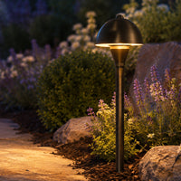 PLB18 Brass LED Mini Globe Lamp Ready 12V Low Voltage Pathway Outdoor Landscape Lighting Fixture G4 Socket