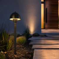 PLB18 Brass LED Mini Globe Lamp Ready 12V Low Voltage Pathway Outdoor Landscape Lighting Fixture G4 Socket