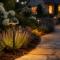 PLB18 Brass LED Mini Globe Lamp Ready 12V Low Voltage Pathway Outdoor Landscape Lighting Fixture G4 Socket