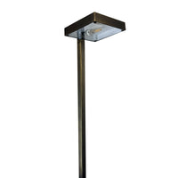 Outdoor Landscape Lighting LED 12V Low Voltage PLB20 4x/8x/12x Package Cast Brass Square Top LED 12V Low Voltage Pathway Outdoor Lighting Landscape Fixture with G4 3W 3000K Bulb