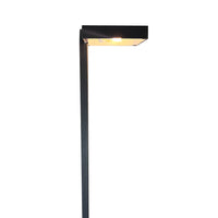 Outdoor Landscape Lighting LED 12V Low Voltage PLB20 Cast Brass Square Top LED 12V Low Voltage Pathway Outdoor Lighting Landscape Fixture Dark Brass