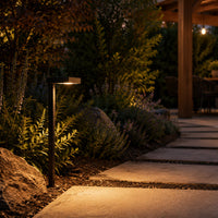 PLB20 Cast Brass Square Top LED 12V Low Voltage Pathway Outdoor Lighting Landscape Fixture G4 Socket