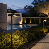 PLB20 Cast Brass Square Top LED 12V Low Voltage Pathway Outdoor Lighting Landscape Fixture G4 Socket