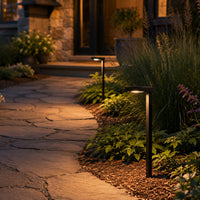 PLB20 Cast Brass Square Top LED 12V Low Voltage Pathway Outdoor Lighting Landscape Fixture G4 Socket