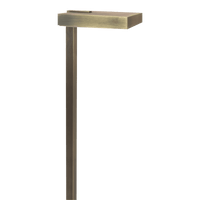 PLB20 Cast Brass Sqaure Top LED Low Voltage Pathway Outdoor Lighting Landscape Fixture