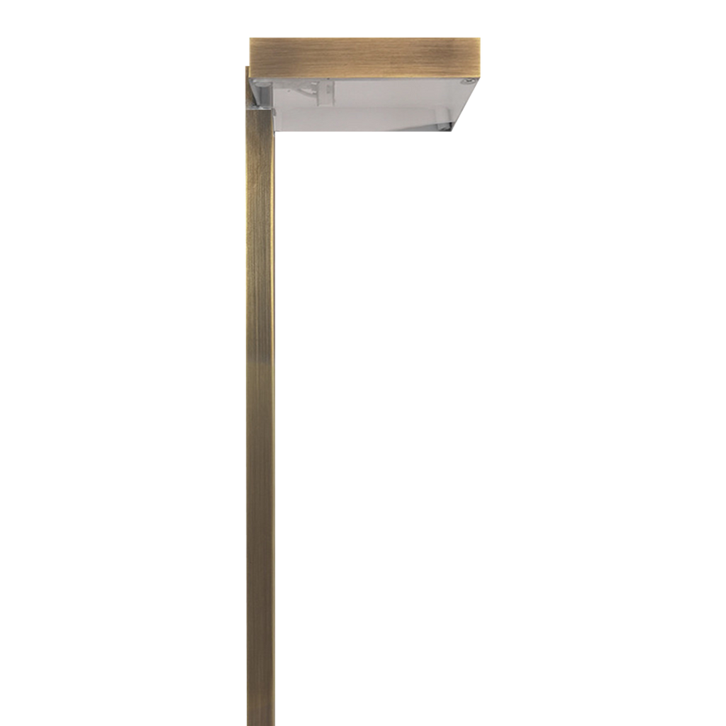 PLB20 Square Top Cast Brass LED Low Voltage Pathway Light