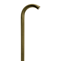PLB21 Cast Brass 3W LED Cane Style Curved Low Voltage Pathway Light