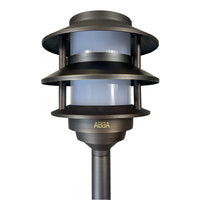 Outdoor Landscape Lighting LED 12V Low Voltage PLB22 Cast Brass Pagoda LED 12V Low Voltage Pathway Outdoor Lighting Landscape Fixture