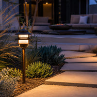 PLB22 Cast Brass Pagoda LED 12V Low Voltage Pathway Outdoor Lighting Landscape Fixture G4 Socket