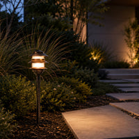 PLB22 Cast Brass Pagoda LED 12V Low Voltage Pathway Outdoor Lighting Landscape Fixture G4 Socket