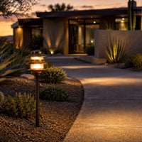 PLB22 Cast Brass Pagoda LED 12V Low Voltage Pathway Outdoor Lighting Landscape Fixture G4 Socket