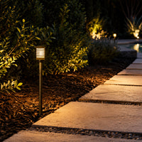 PLB24 Cast Brass Path and Area Light LED 12V Low Voltage Pathway Outdoor Lighting Landscape Fixture G4 Socket