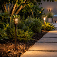 PLB24 Cast Brass Path and Area Light LED 12V Low Voltage Pathway Outdoor Lighting Landscape Fixture G4 Socket