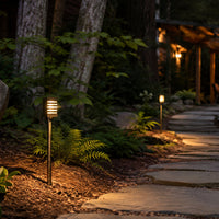 PLB24 Cast Brass Path and Area Light LED 12V Low Voltage Pathway Outdoor Lighting Landscape Fixture G4 Socket