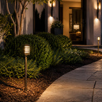 PLB24 Cast Brass Path and Area Light LED 12V Low Voltage Pathway Outdoor Lighting Landscape Fixture G4 Socket