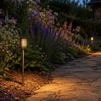 PLB24 Cast Brass Path and Area Light LED 12V Low Voltage Pathway Outdoor Lighting Landscape Fixture G4 Socket