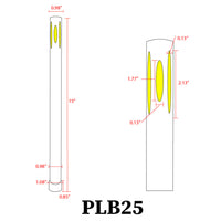 PLB25 4x/8x/12x Package Cast Brass Path and Area Light LED Low Voltage Pathway Outdoor Lighting Landscape Fixture 3W 3000K Bulb