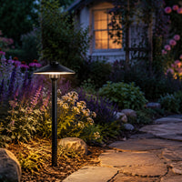 PLB26 Outdoor Garden Pathway Light | 12V Low Voltage Brass Path Light G4 Socket
