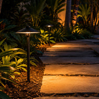 PLB26 Outdoor Garden Pathway Light | 12V Low Voltage Brass Path Light G4 Socket