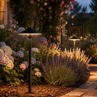 PLB26 Outdoor Garden Pathway Light | 12V Low Voltage Brass Path Light G4 Socket