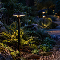 PLB26 Outdoor Garden Pathway Light | 12V Low Voltage Brass Path Light G4 Socket