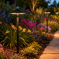PLB26 Outdoor Garden Pathway Light | 12V Low Voltage Brass Path Light G4 Socket