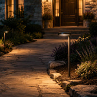 PLB27 4W 3000K Integrated LED Outdoor Garden Pathway Light | 12V Low Voltage Brass Path Light