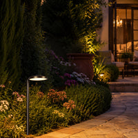 PLB27 4W 3000K Integrated LED Outdoor Garden Pathway Light | 12V Low Voltage Brass Path Light