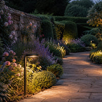 PLB27 4W 3000K Integrated LED Outdoor Garden Pathway Light | 12V Low Voltage Brass Path Light