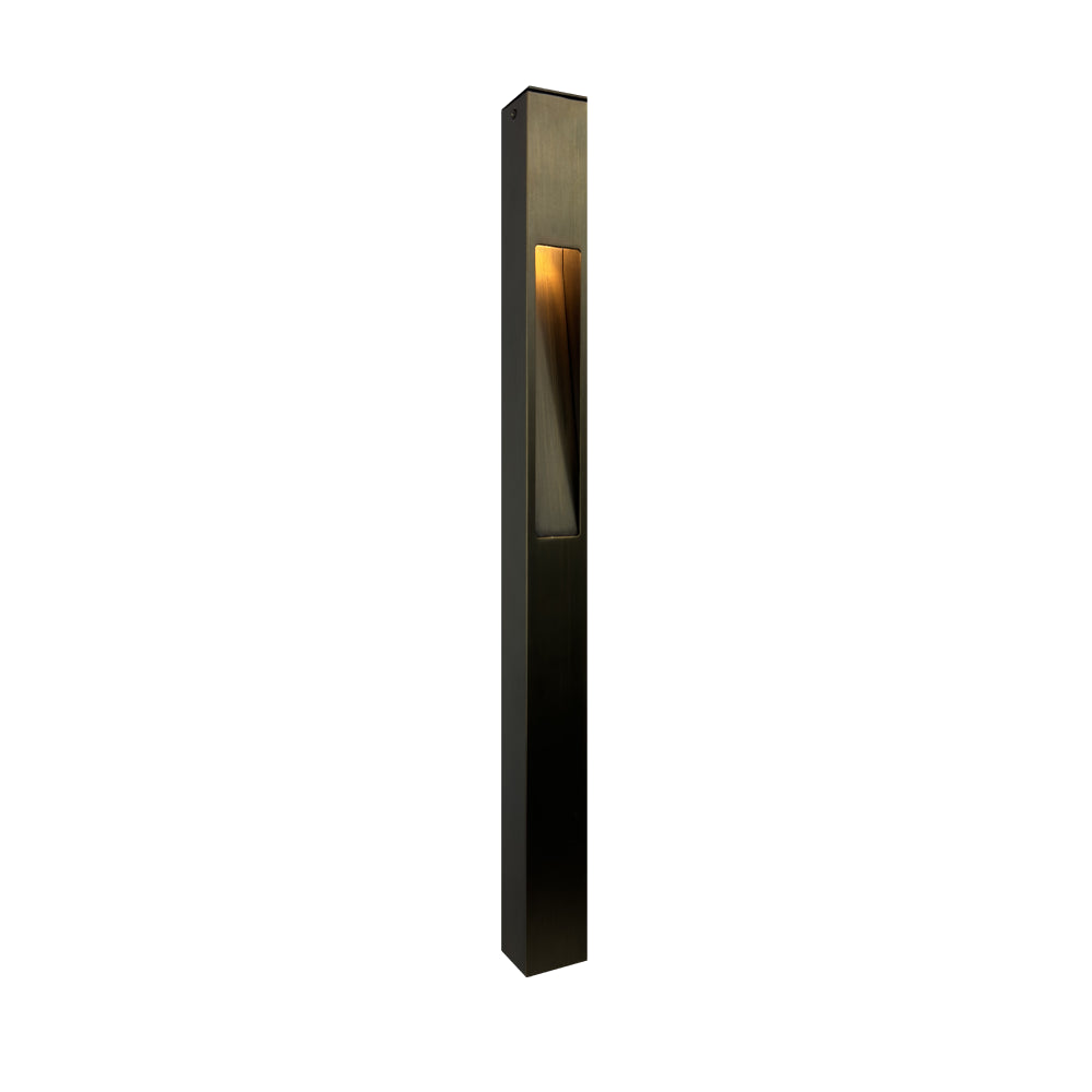 PLB29 Outdoor Garden Square Bollard Pathway Light | 12V Low Voltage Br