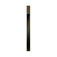 PLB29 Outdoor Garden Square Bollard Pathway Light | 12V Low Voltage Brass Path Light