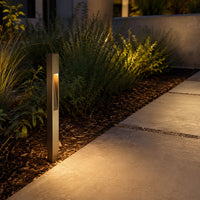 PLB29 Outdoor Garden Square Bollard Pathway Light | 12V Low Voltage Brass Path Light G4 Socket