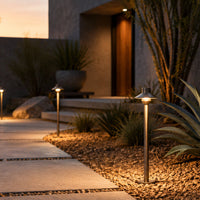 Outdoor Landscape Lighting LED 12V Low Voltage PLB30 Cast Brass Outdoor Garden Pathway Light | 12V Low Voltage Path Light G4 Socket