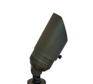 Illuminator Cast Brass Mini Directional Spot Light Fixture Outdoor LED Landscape Lighting - With Telescoping Glare Shield