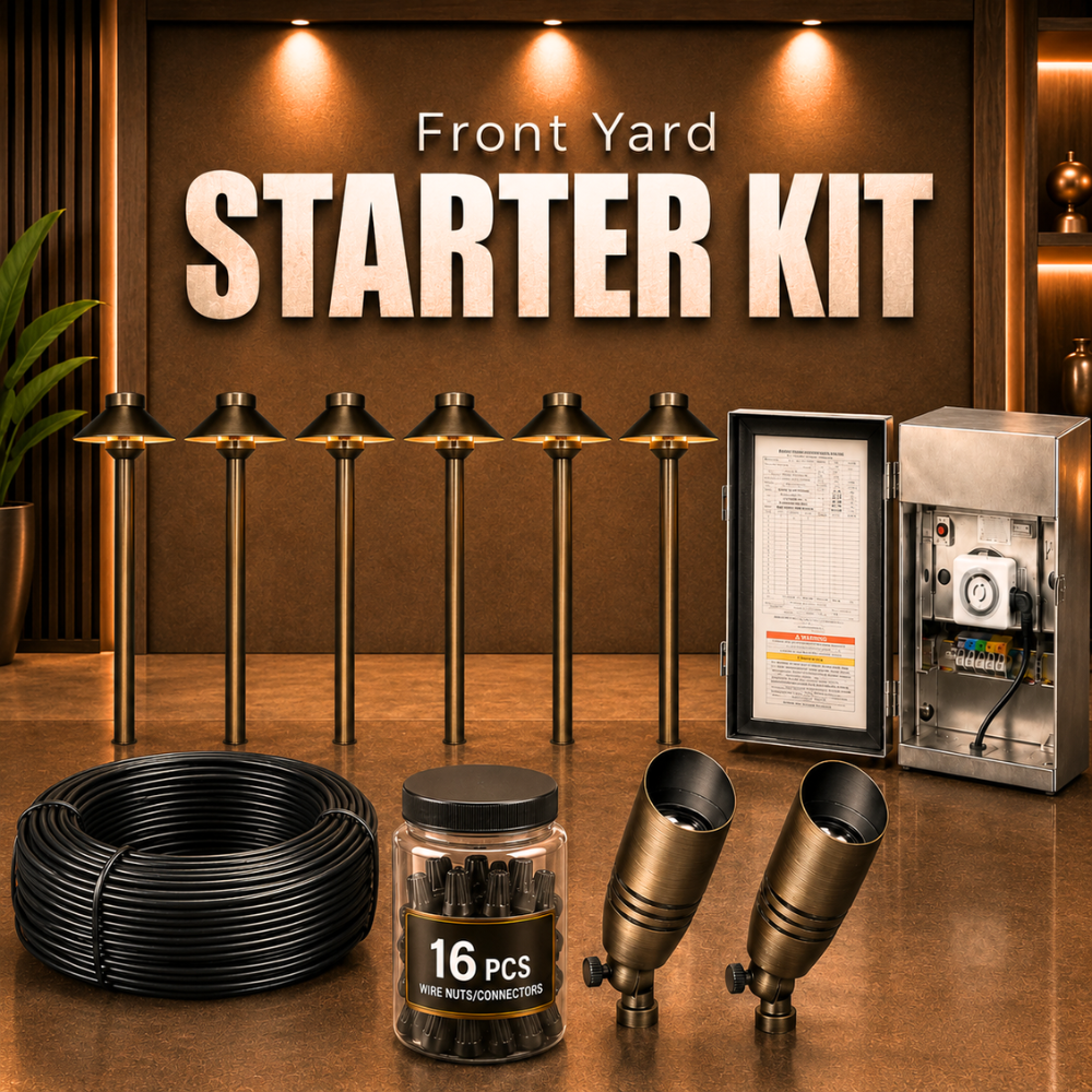 How to Mix Path Lights, Spotlights, and Step Lights Without a Cluttere