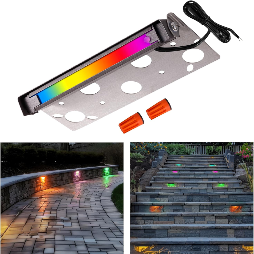 ELRA02 Retaining Wall Lights | RGB Hardscape Lights