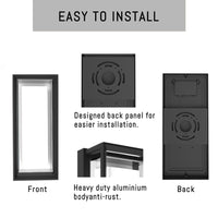 Outdoor Landscape Lighting LED 12V Low Voltage SCA01-14 Integrated LED 22W Wi-Fi and Bluetooth Control 14″x6.2″x4.9″ 12V Low Voltage Aluminum Wall Sconce Lighting IP65 Waterproof