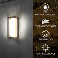 Outdoor Landscape Lighting LED 12V Low Voltage SCA01-14 Integrated LED 22W Wi-Fi and Bluetooth Control 14″x6.2″x4.9″ 12V Low Voltage Aluminum Wall Sconce Lighting IP65 Waterproof