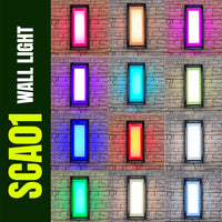 Cilindro de acero inoxidable SCS06 LED Up Down Light 2 Iluminación de aplique direccional