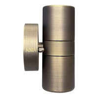 Outdoor Landscape Lighting LED 12V Low Voltage SCB05 4x/8x/12x Package LED Cylinder Up Down Light 2 Directional Brass Sconce Lighting with 12V Low Voltage 3W 3000K Bulb
