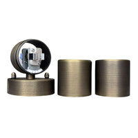 Outdoor Landscape Lighting LED 12V Low Voltage SCB05 4x/8x/12x Package LED Cylinder Up Down Light 2 Directional Brass Sconce Lighting with 12V Low Voltage 5W 3000K Bulb