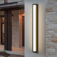 SCH17 1-Pack LED 39.4 Inch Rectangular Modern Outdoor Wall Sconce Light 2500LM, 2900K Aluminum and Acrylic Integrated LED 46W Line Voltage 110V AC IP65