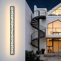 SCH18 1-Pack LED 39.4 Inch Rectangular Modern Outdoor Wall Sconce Light 32W 3200LM 3000K Aluminum and Acrylic Integrated LED Line Voltage 110V AC IP67