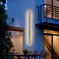 SCH18 1-Pack LED 39.4 Inch Rectangular Modern Outdoor Wall Sconce Light 32W 3200LM 3000K Aluminum and Acrylic Integrated LED Line Voltage 110V AC IP67