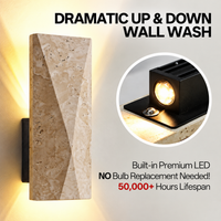 Outdoor Landscape Lighting LED 12V Low Voltage SCH20 2-Pack 3000K Modern Geometric Stone Outdoor 12.6