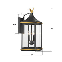 Simpson 3 Light Outdoor Sconce 10