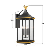 Simpson 4 Light Outdoor Sconce 12.25