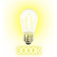 Outdoor Landscape Lighting LED 12V Low Voltage SL101 Replacement Light Bulbs 2W LED S14 E26 12V Low Voltage Edison Style for Bistro String Lights Warm White 3000K