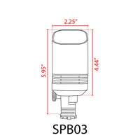 Outdoor Landscape Lighting LED 12V Low Voltage SPB03 4x/8x/12x Package 12V Low Voltage LED Outdoor Landscape Cast Brass Spotlight with MR16 5W 3000K Bulb