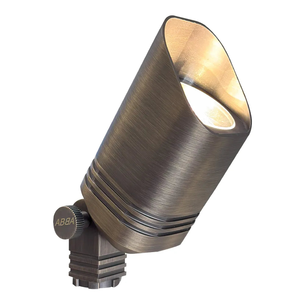 SPB03 Low Voltage LED Outdoor Landscape Cast Brass Spotlight